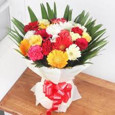 Vibrant Mixed Flowers Bouquet