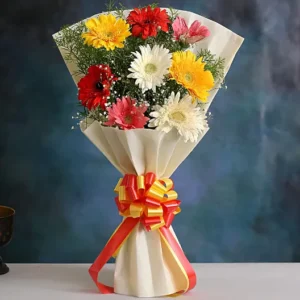 Cheerful Gerbera Daisy Bouquet