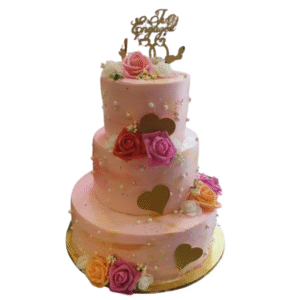 Grand Triple Tower Strawberry Designer Cake
