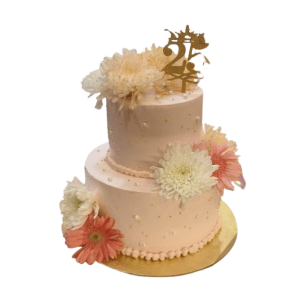 Grand Double Tower Strawberry Designer Cake